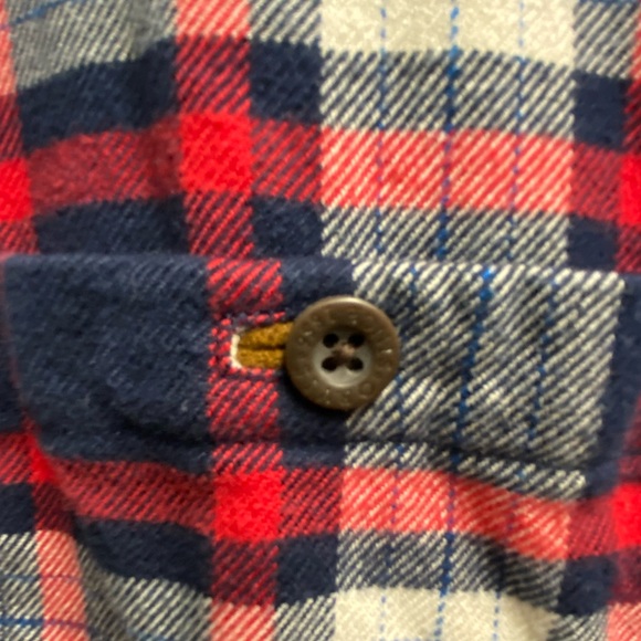 Orvis Perfect Flannel Men’s Shirt - Size Medium - Navy & Red - Picture 6 of 7